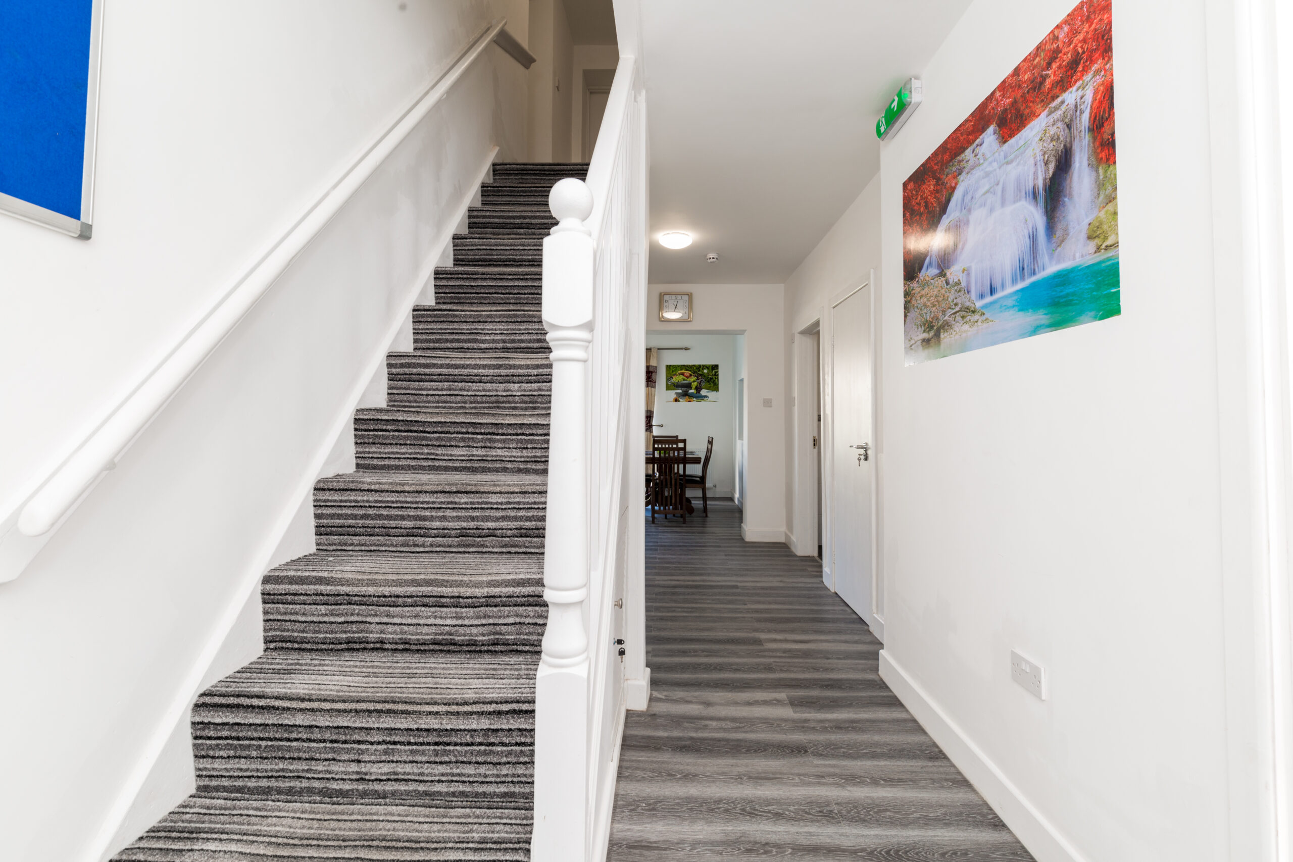 Bright Hallway and Staircase